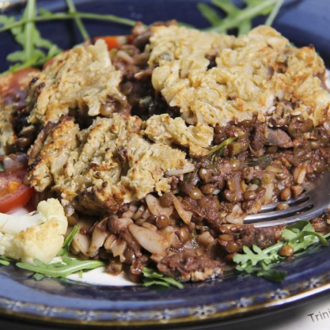 Vegan Gluten-free Lentil Lasagne with Cashew Cream Sauce