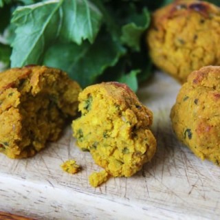 Turmeric & Sweet Potato Falafel Bakes - vegan, gluten-free