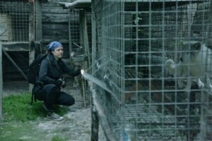 Jo-Anne McArthur on fur farm. Image: The Ghosts in our Machine Liz Marshall © 2012