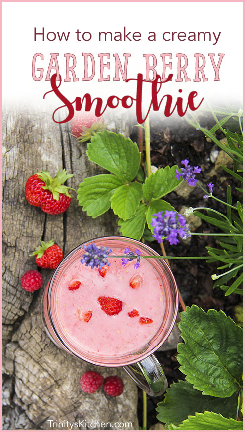 How to make a creamy garden berry smoothie - dairy free