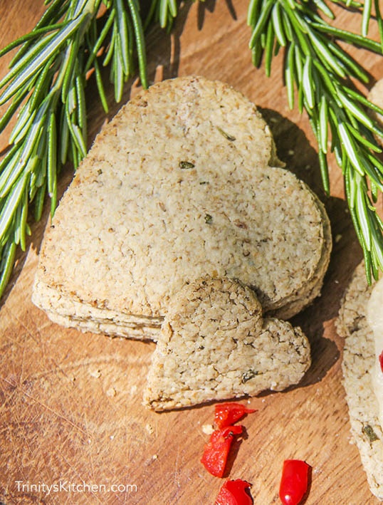 Rosemary oatcakes - a wheat free cracker by Trinity Bourne