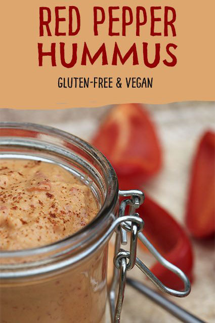 Roast Red Pepper Hummus - vegan gluten-free by Trinity