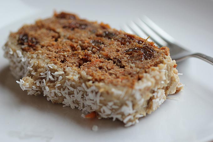 Raw vegan carrot cake recipe by Anastasia Eden