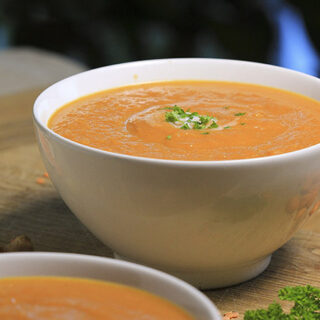 Carrot and ginger wellness soup
