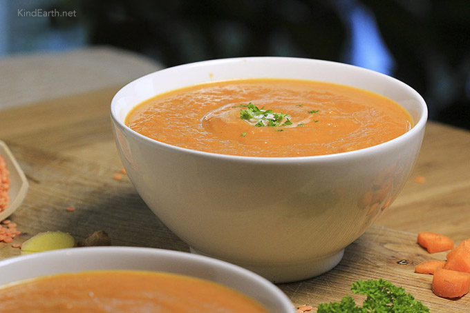 Carrot and ginger wellness soup