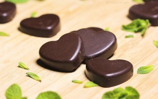 Hint of mint chocolates with only 4 ingredients - easy vegan by Anastasia at Kind Earth