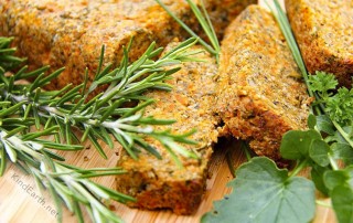 Easy Seed & Carrot Roast loaf - delicious, gluten-free, vegan by Anastasia, Kind Earth