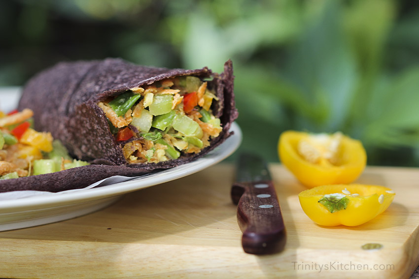 GF wraps with ginger tahini sauce #vegan #glutenfree