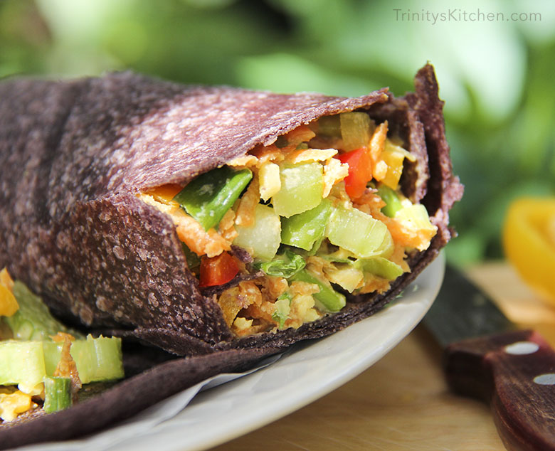 GF wraps with ginger tahini sauce #vegan #glutenfree