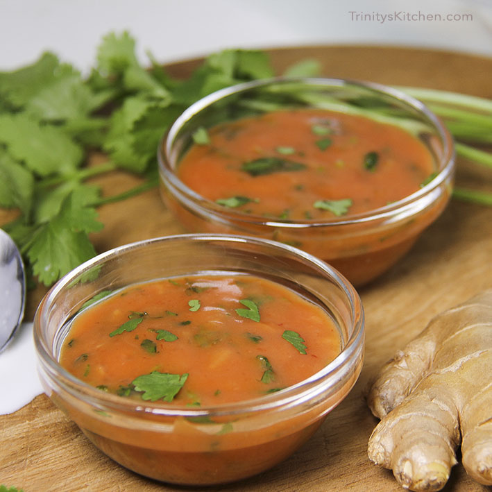 Creamy Ginger Sauce with tomato and coconut by Trinity - vegan, gluten-free
