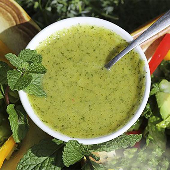 Fresh mint salad dressing