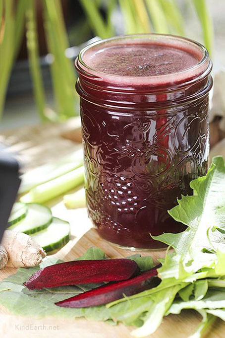 Immune system boost and excellent jet lag remedy - beetroot ginger by Anastasia, Kind Earth