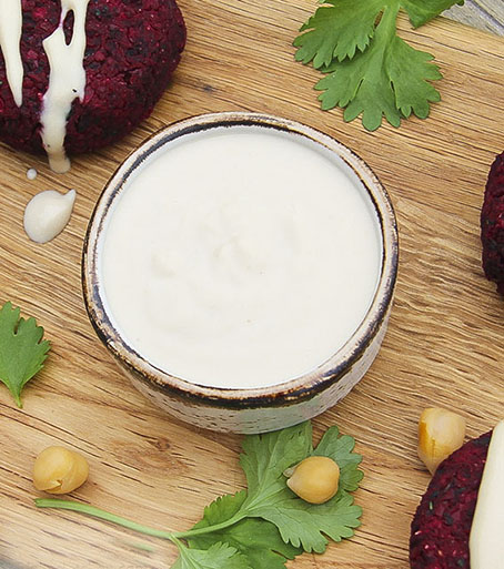 Easy Tahini sauce for falafels vegan gluten-free