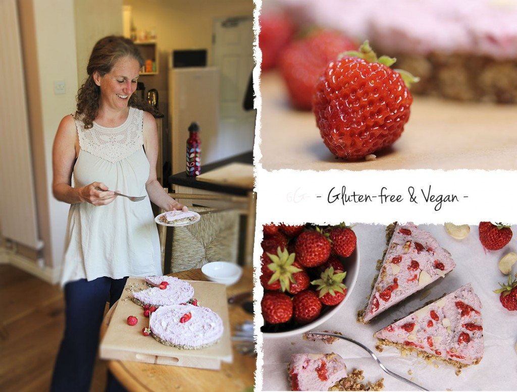 Strawberry cheezecake with Trinity Bourne
