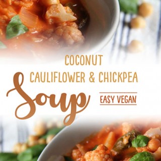Coconut cauliflower soup by Trinity Bourne