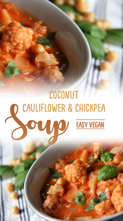 Coconut cauliflower soup by Trinity Bourne