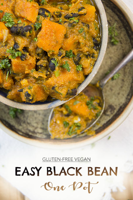 Easy Black Bean & Squash One Pot - by Anastasia, gluten-free, vegan and very healthy