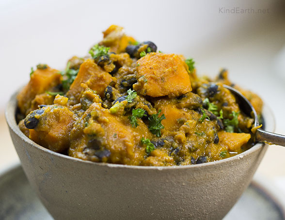 Easy Black Bean & Squash One Pot - by Anastasia, gluten-free, vegan and very healthy