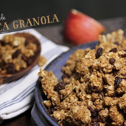 Homemade Maca Granola (crunchy, gluten-free, vegan)