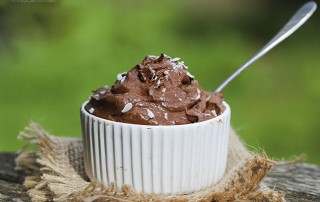 Raw Chocolate Mousse with avocado and banana - gluten-free, dairy-free, vegan by Anastasia, Kind Earth