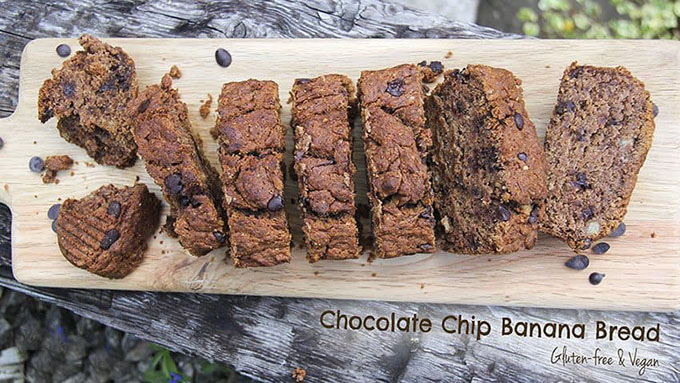 Gluten-free chocolate chip banana bread by Anastasia
