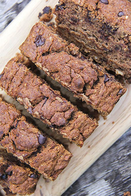Gluten-free chocolate chip banana bread by Anastasia