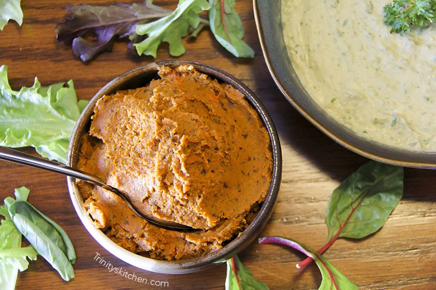 Roast carrot & black bean pate by Trinity - vegan dairy-free