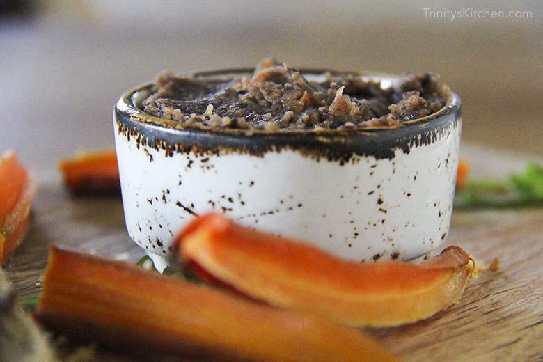 Roast carrot & black bean pate by Trinity - vegan dairy-free