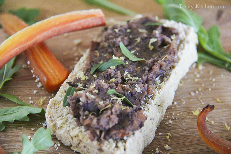 Roast carrot & black bean pate by Trinity - vegan dairy-free