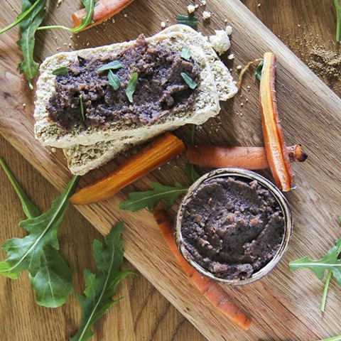 Roast carrot & black bean pate by Trinity - vegan dairy-free