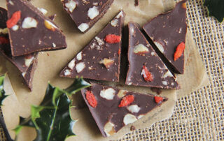 Homemade raw chocolate - raw cacao, lucuma, gaji berry style - vegan, dairy free by Anastasia