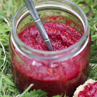 Easy Raspberry Chia Jam - vegan, gluten-free, super healthy by Anastasia, Kind Earth