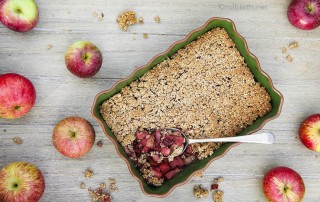 Easy Blackberry & Apple Crumble with oat topping (gluten-free vegan, naturally sweetened with love) by Anastasia, Kind Earth
