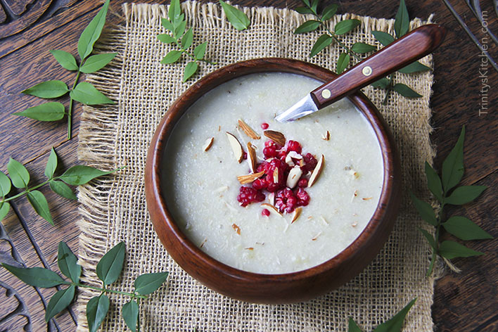 Gluten-free millet & banana porridge - naturally sweetened, coconut milk, vegan