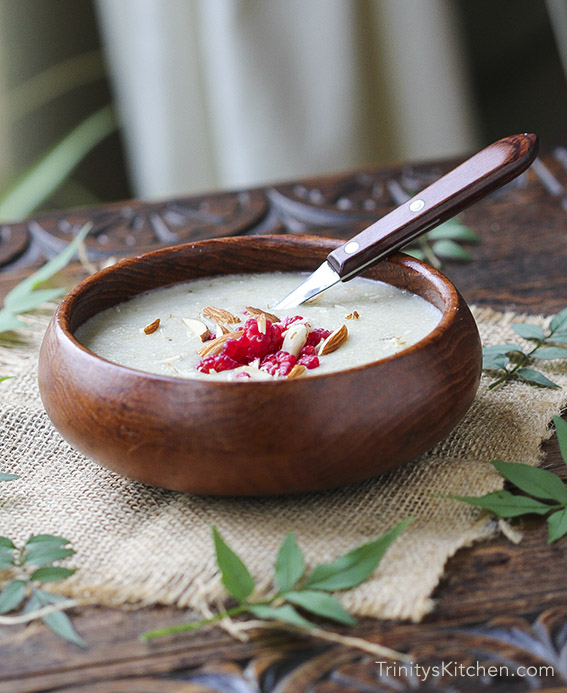 Gluten-free millet & banana porridge - naturally sweetened, coconut milk, vegan