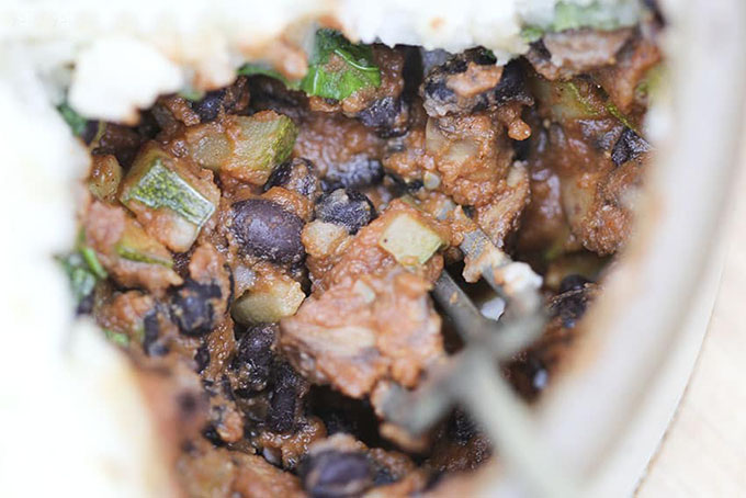 Vegan shepherds pie with black beans, gluten-free, vegan