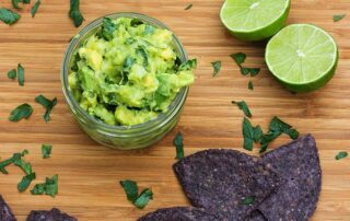 My parsley and lime guacamole recipe