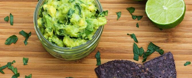 My parsley and lime guacamole recipe