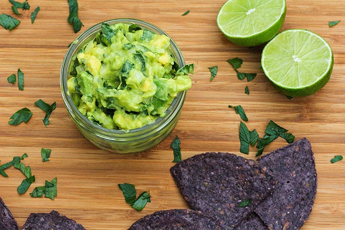 My parsley and lime guacamole recipe