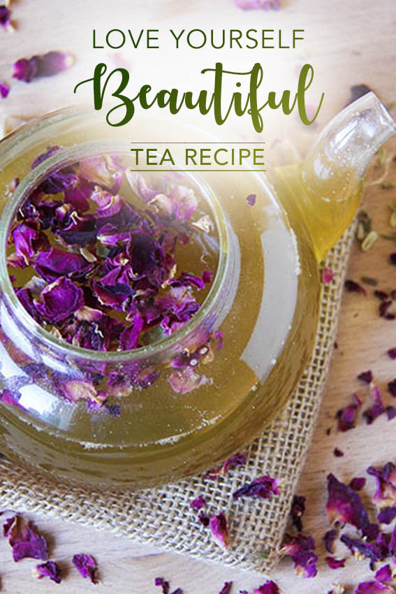 Love yourself beautiful TEA recipe with fennel seed, rose petals, liquorice by Anastasia, Kind Earth