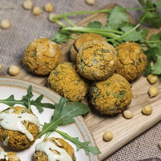 Sweet potato falafels #glutenfree #vegan #chickpeas by Trinity Bourne