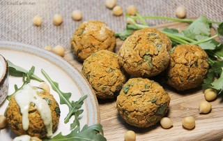Sweet Potato Falafels - gluten-free vegan deliciousness by Anastasia, Kind Earth