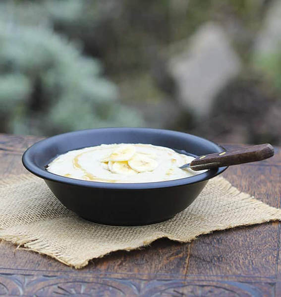 Coconut & Banana Porridge with creamed coconut by Anastasia