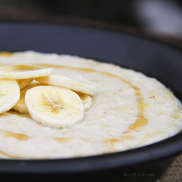 Coconut & Banana Porridge with creamed coconut by Anastasia