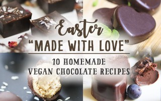 Homemade easter chocolate recipes #vegan #glutenfree #dairyfree easter gifts