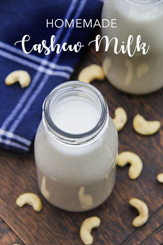 Homemade cashew milk (with date and vanilla) - absolutely delicious, plant-based, vegan