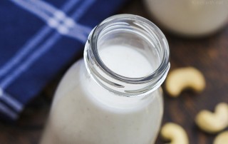 Homemade cashew milk (with date and vanilla) - absolutely delicious, plant-based, vegan