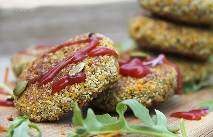 sweet potato hemp burgers - vegan, gluten-free