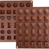 USA: 2 Pack Silicone Chocolate Molds