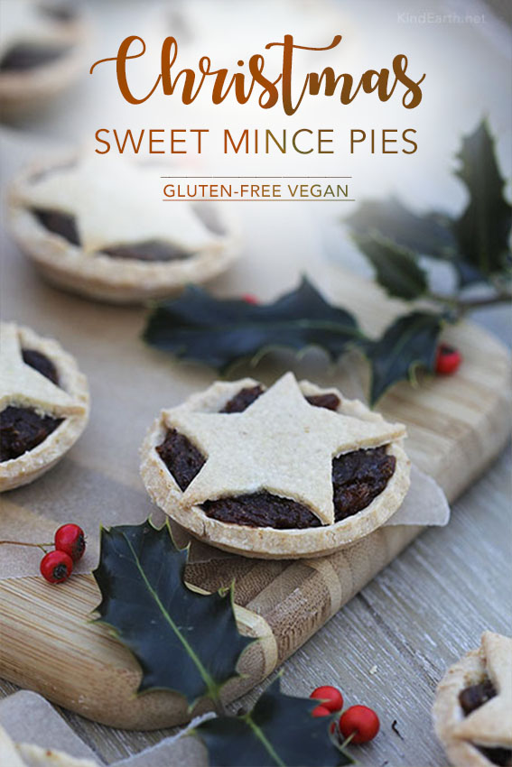 Sweet Christmas Mince Pies - British - Gluten-free, Vegan, Naturally Sweetened by Anastasia KindEarth